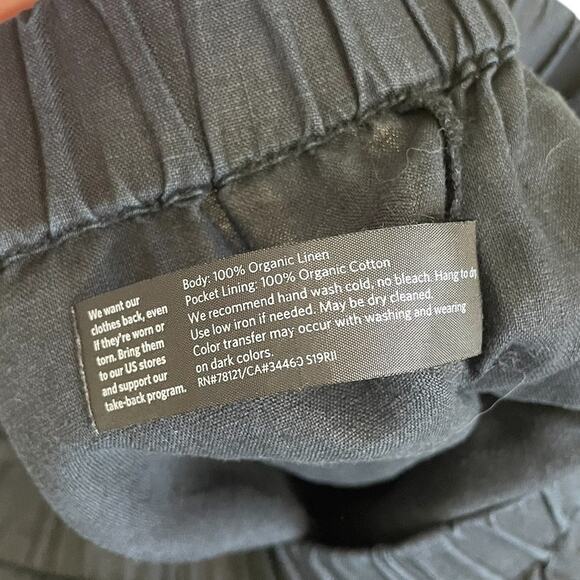 Eileen Fisher Women 100% Organic Linen Pull On Wide Leg Pants Size 1X Minimalist - Picture 11 of 11